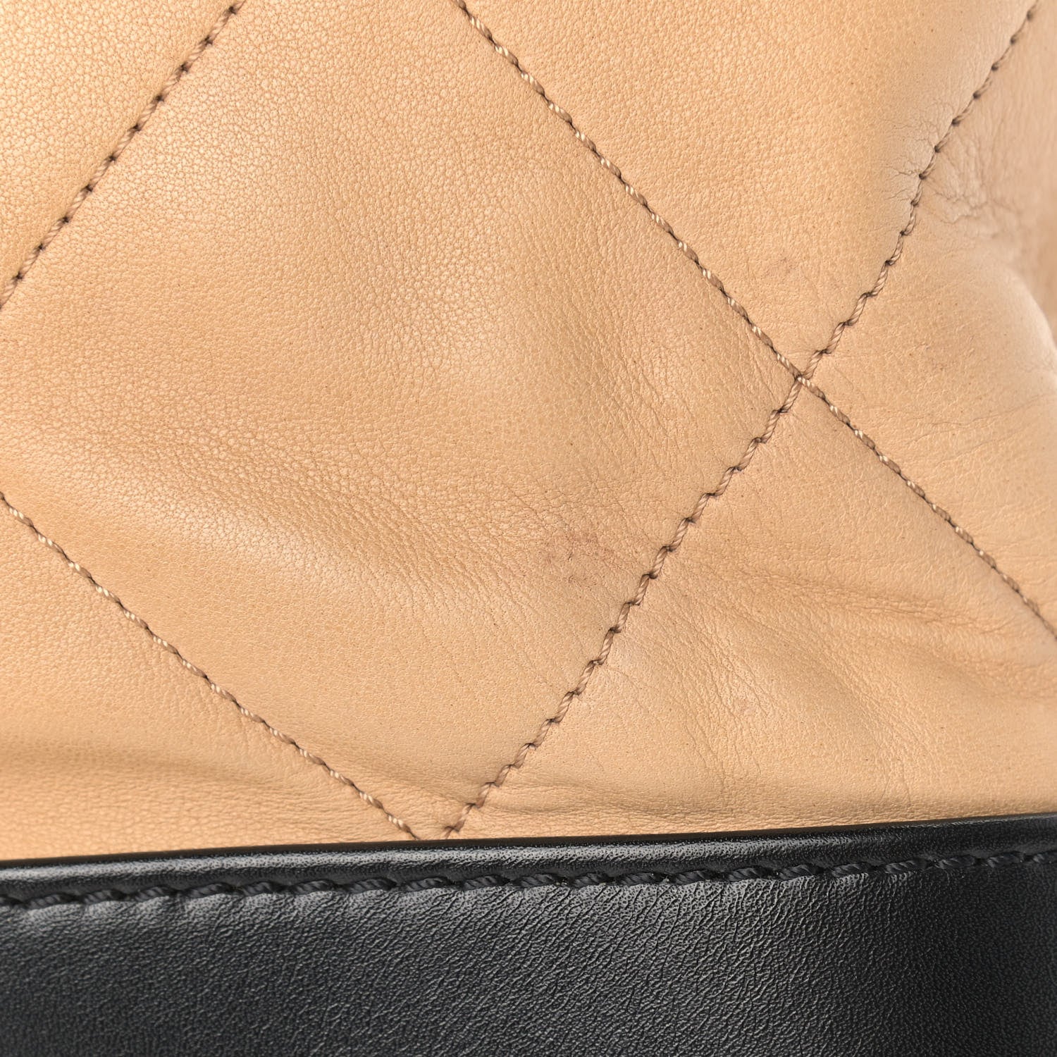 Chanel Calfskin Quilted VIP Flap Beige Black 10 of 14