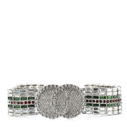Gucci Crystal Embellished Interlocking G Choker Necklace Multicolor 1 of 5