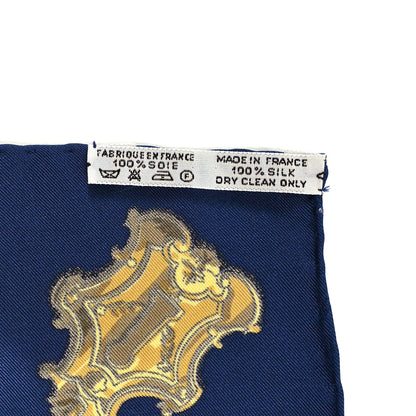 Hermes Silk Keys Les Cles Scarf 90 Bleu 3 of 3