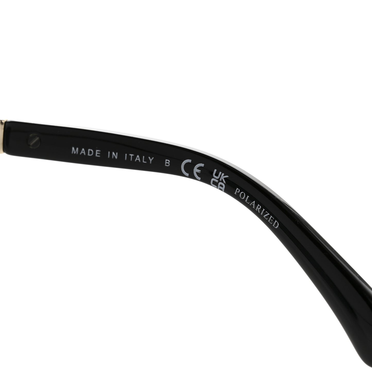 Acetate Calfskin Polarized Butterfly CC Sunglasses 5547-Q-A Black