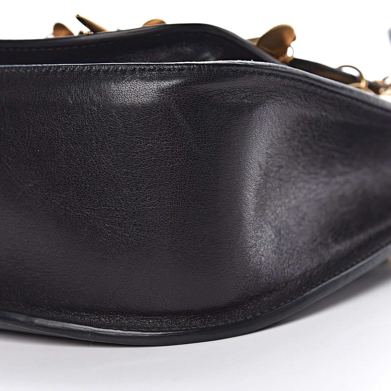 Chloe Calfskin Small Charm Hudson Shoulder Bag Black 14 of 15