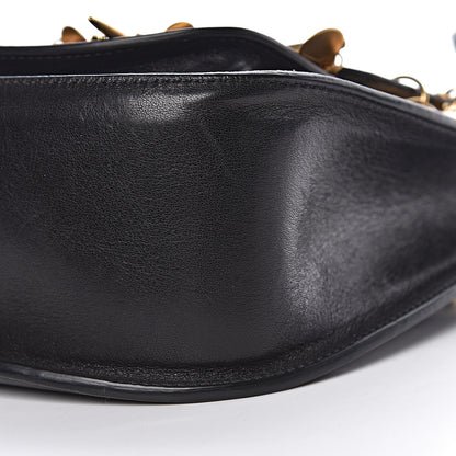 Chloe Calfskin Small Charm Hudson Shoulder Bag Black 14 of 15