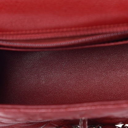 Chanel Caviar Quilted Mini Square Flap Red 8 of 10