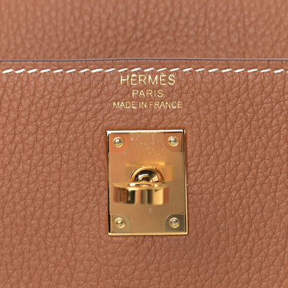 Hermes Togo Kelly Retourne 25 Gold 6 of 12