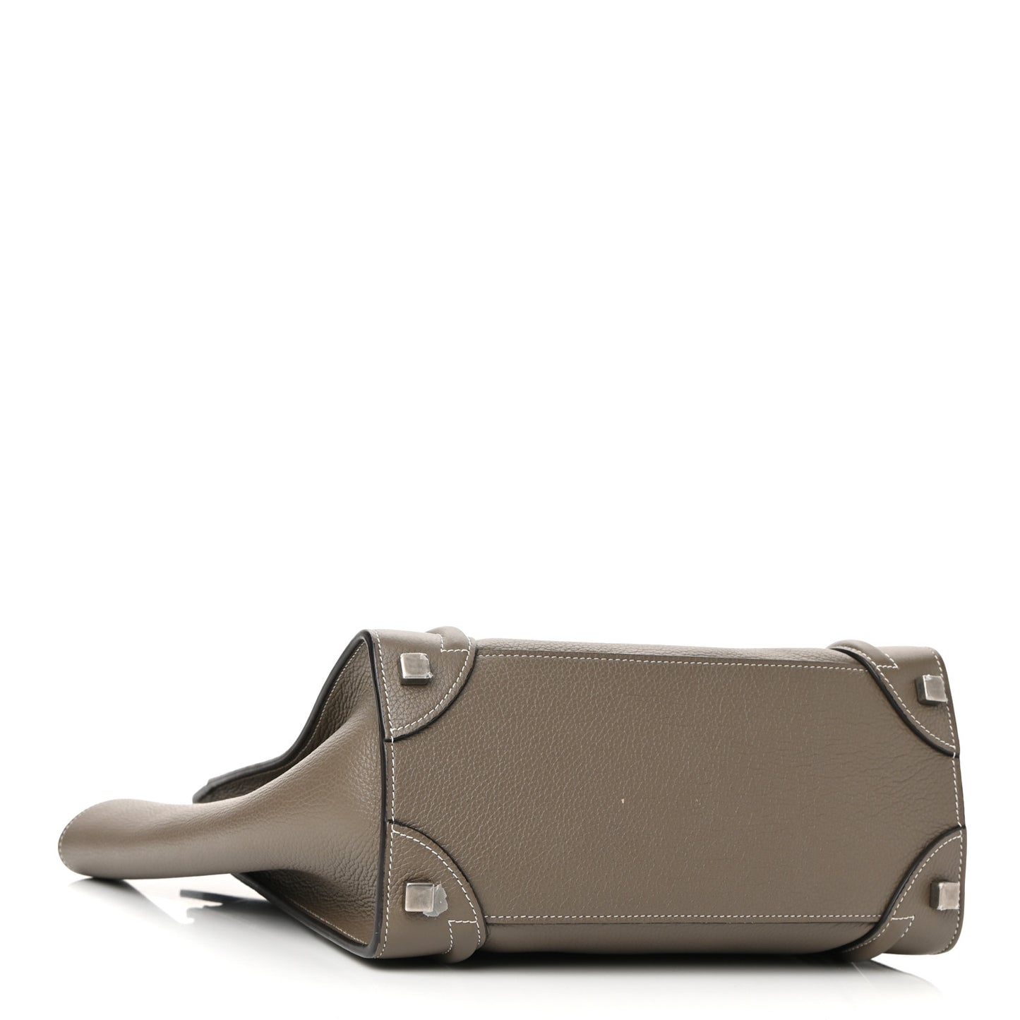 Drummed Calfskin Micro Luggage Souris