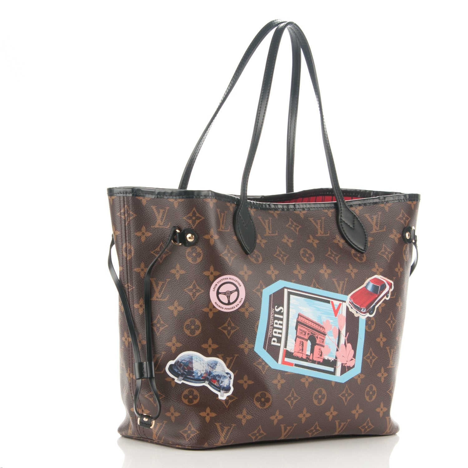 Louis Vuitton Monogram World Tour Neverfull MM 4 of 9