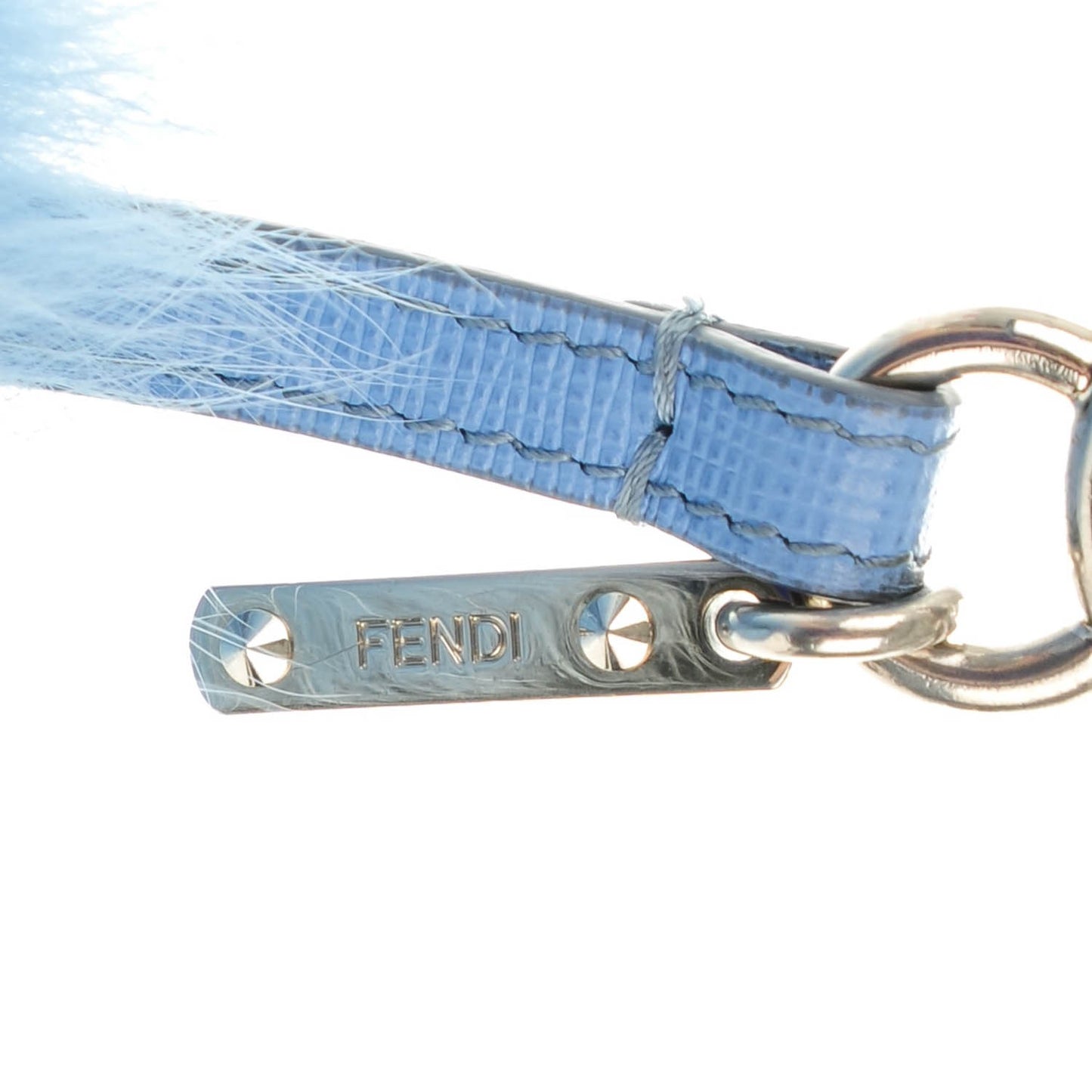 Fox Fur Vitello Elite Pom Pom Bag Charm Nebula