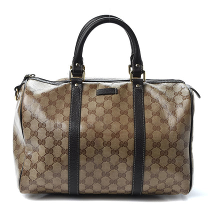 Gucci Crystal Monogram Medium Joy Boston Dark Brown 1 of 14