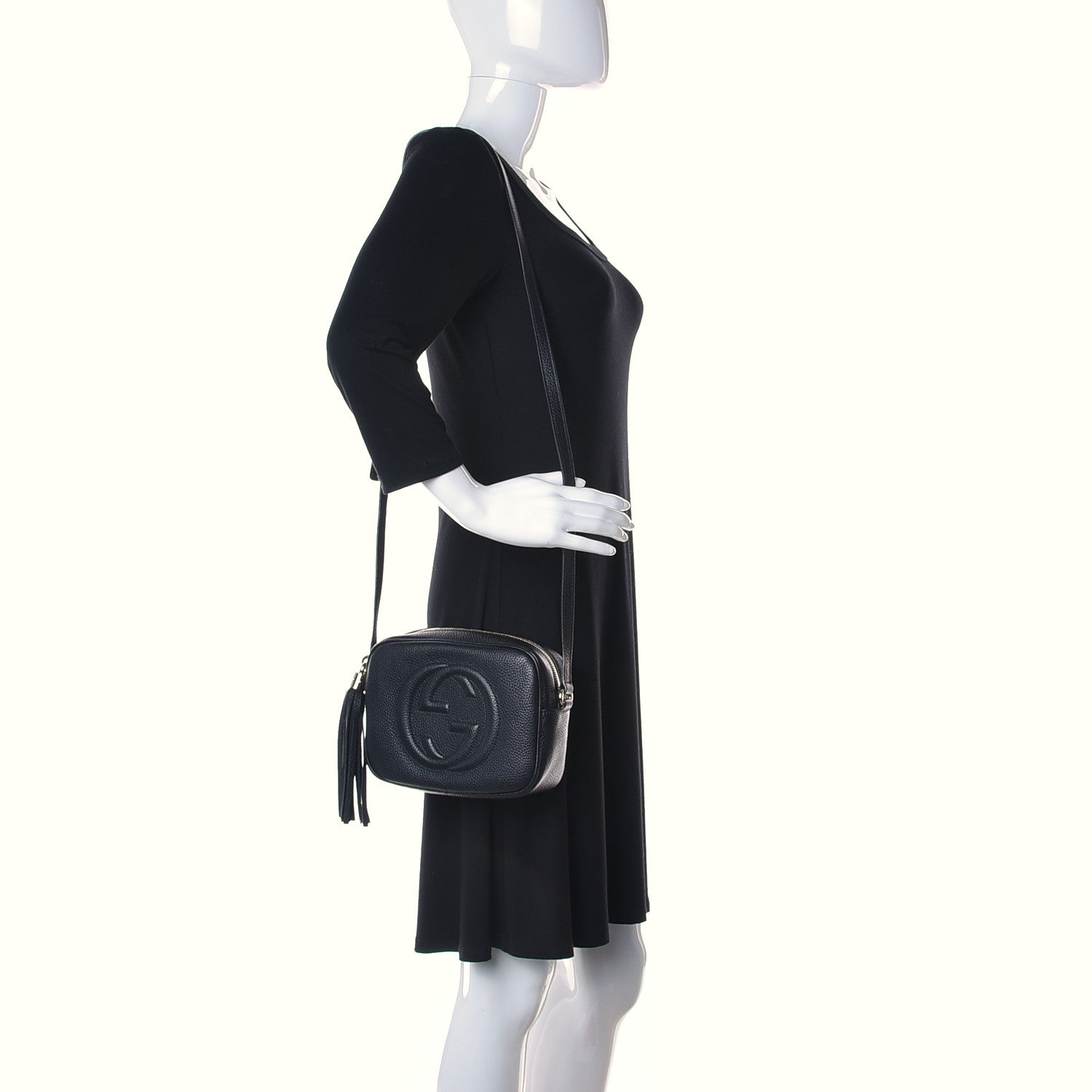 Gucci Pebbled Calfskin Small Soho Disco Bag Black 2 of 10