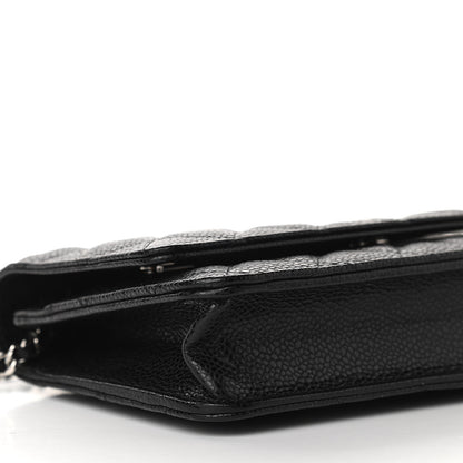 Chanel Caviar Quilted Wallet On Chain WOC Black 11 of 12