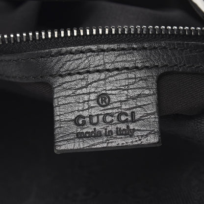 Gucci Monogram Medium Horsebit Chain Hobo Black 6 of 14