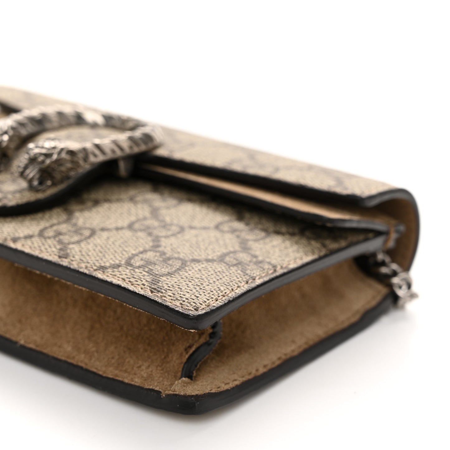 GG Supreme Monogram Super Mini Dionysus Shoulder Bag Taupe