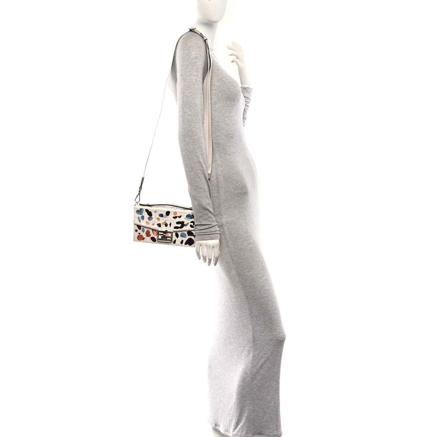 Fendi Vitello King FF 1974 Baguette Soft Trunk Phone Pouch Multicolor 2 of 11