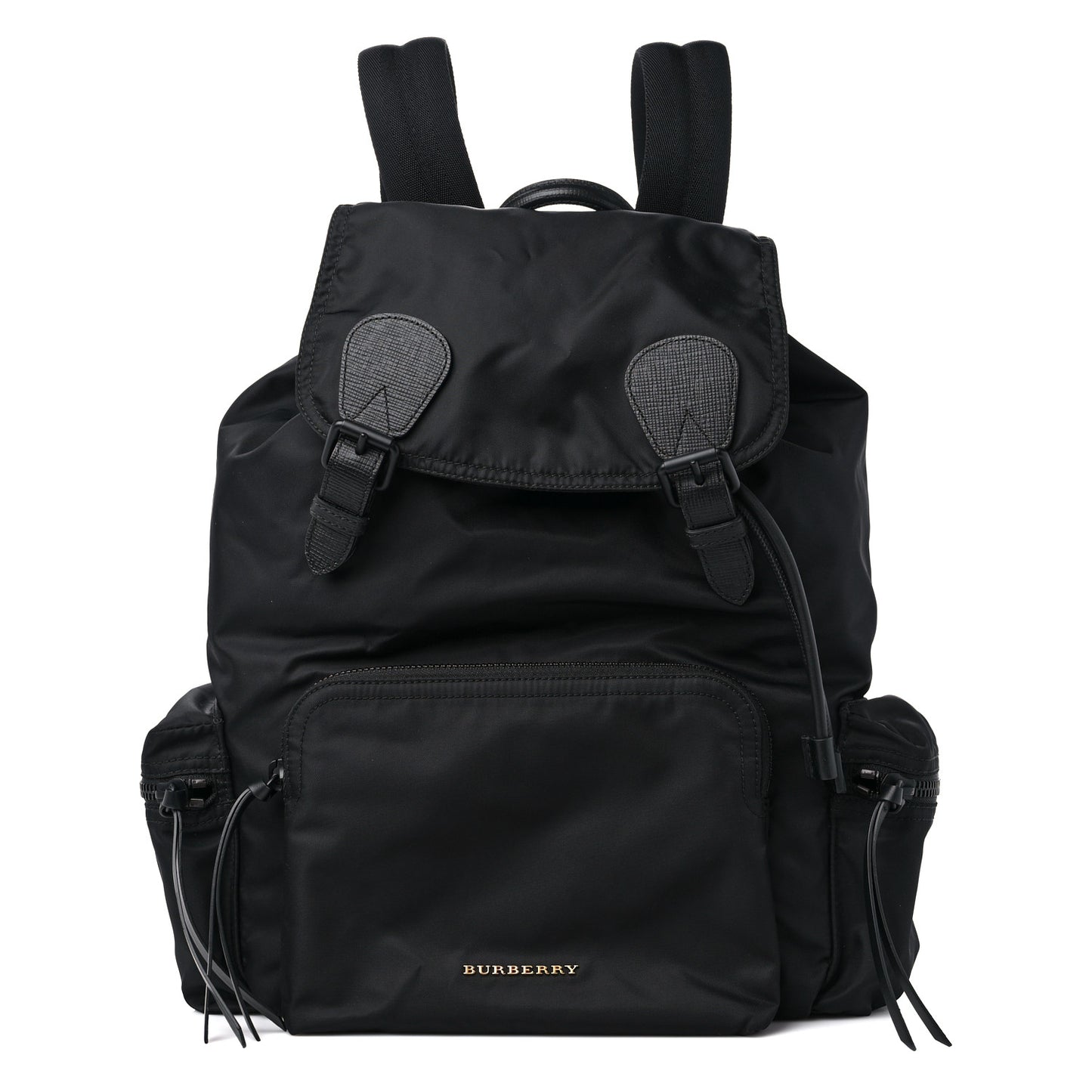 Technical Nylon Large Rucksack Backpack Black