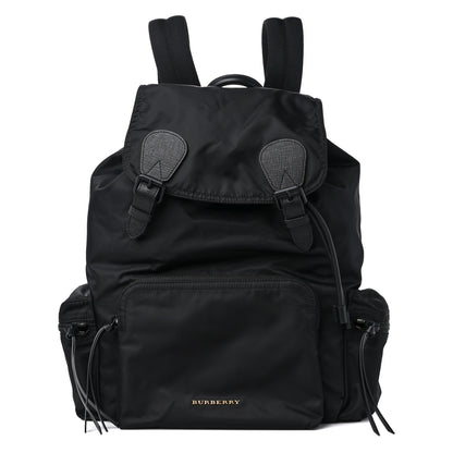 Burberry Technical Nylon Large Rucksack Backpack Black 1 of 9