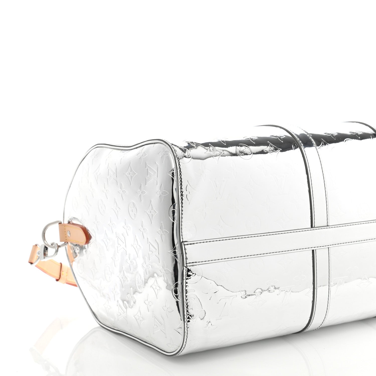 Louis Vuitton Monogram Mirror Keepall Bandouliere 50 Silver 6 of 7