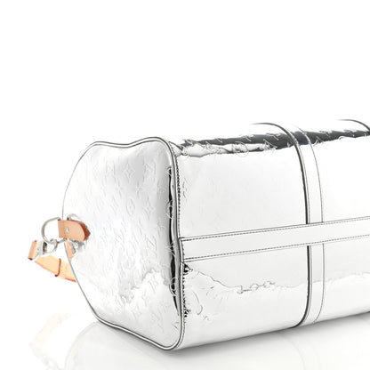 Louis Vuitton Monogram Mirror Keepall Bandouliere 50 Silver 6 of 7