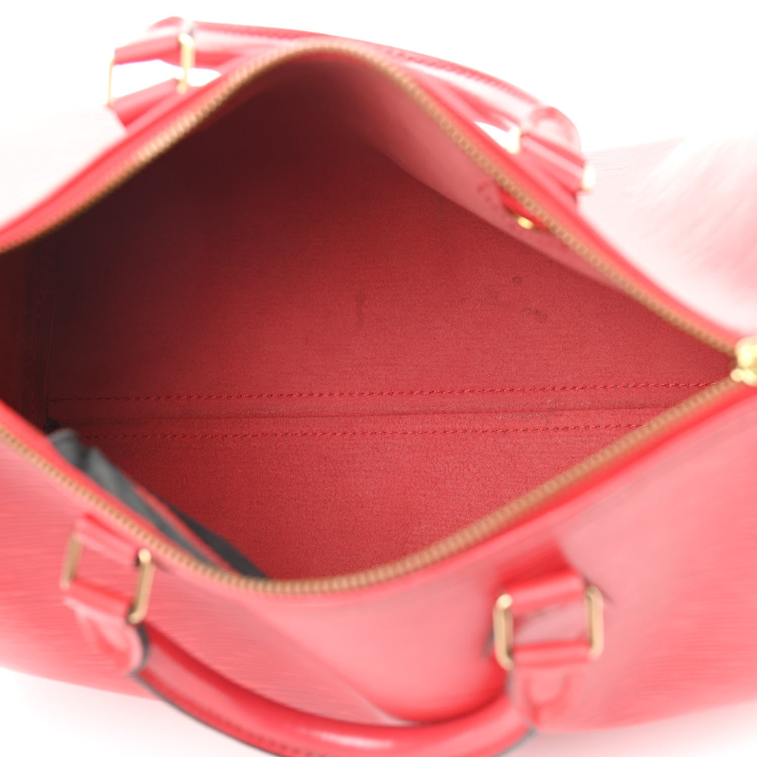 Louis Vuitton Epi Speedy 30 Castillan Red 5 of 11