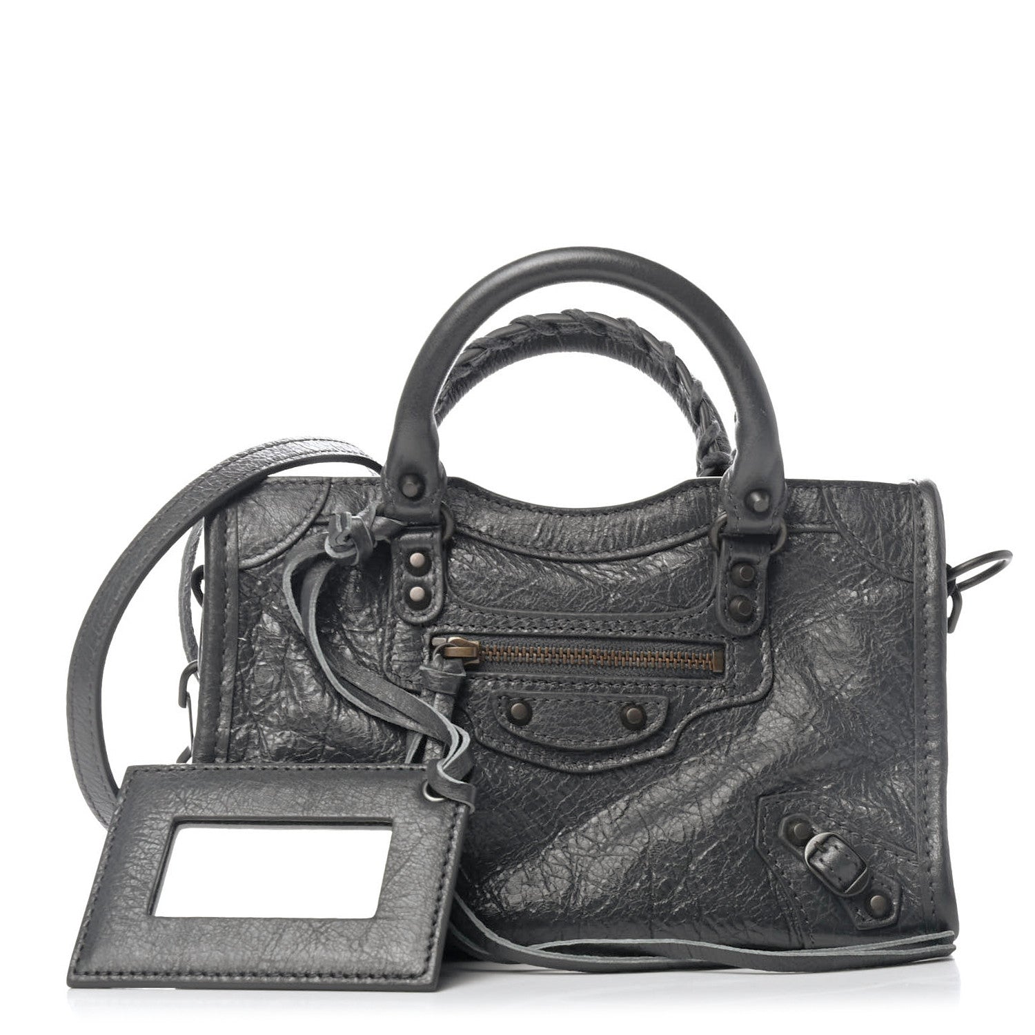 Balenciaga Agneau Arena Classic Hardware Nano City Dark Grey 1 of 4
