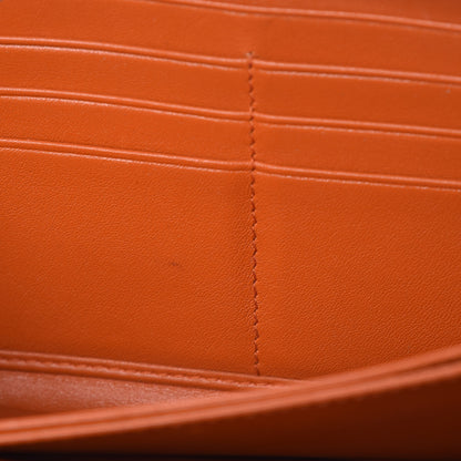 Prada Vitello Move Zip Around Wallet Papaya 7 of 9