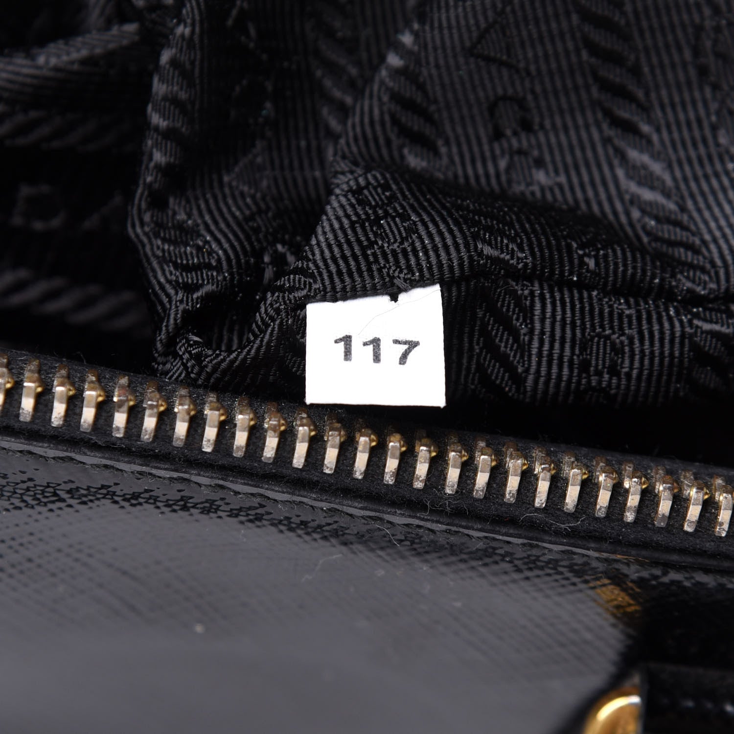 Prada Saffiano Vernice Medium Galleria Double Zip Tote Black 7 of 15