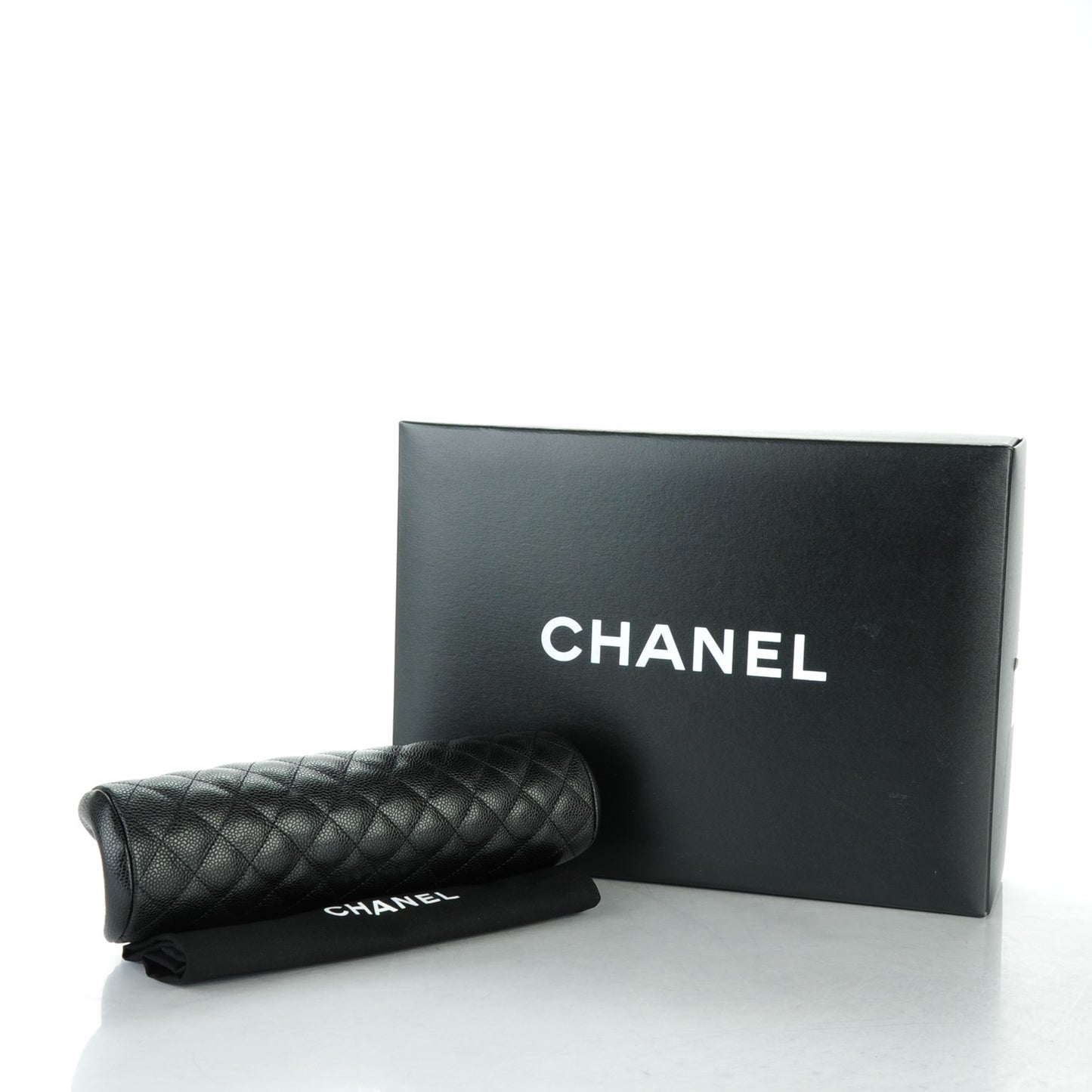 Caviar Quilted Timeless Clutch Black