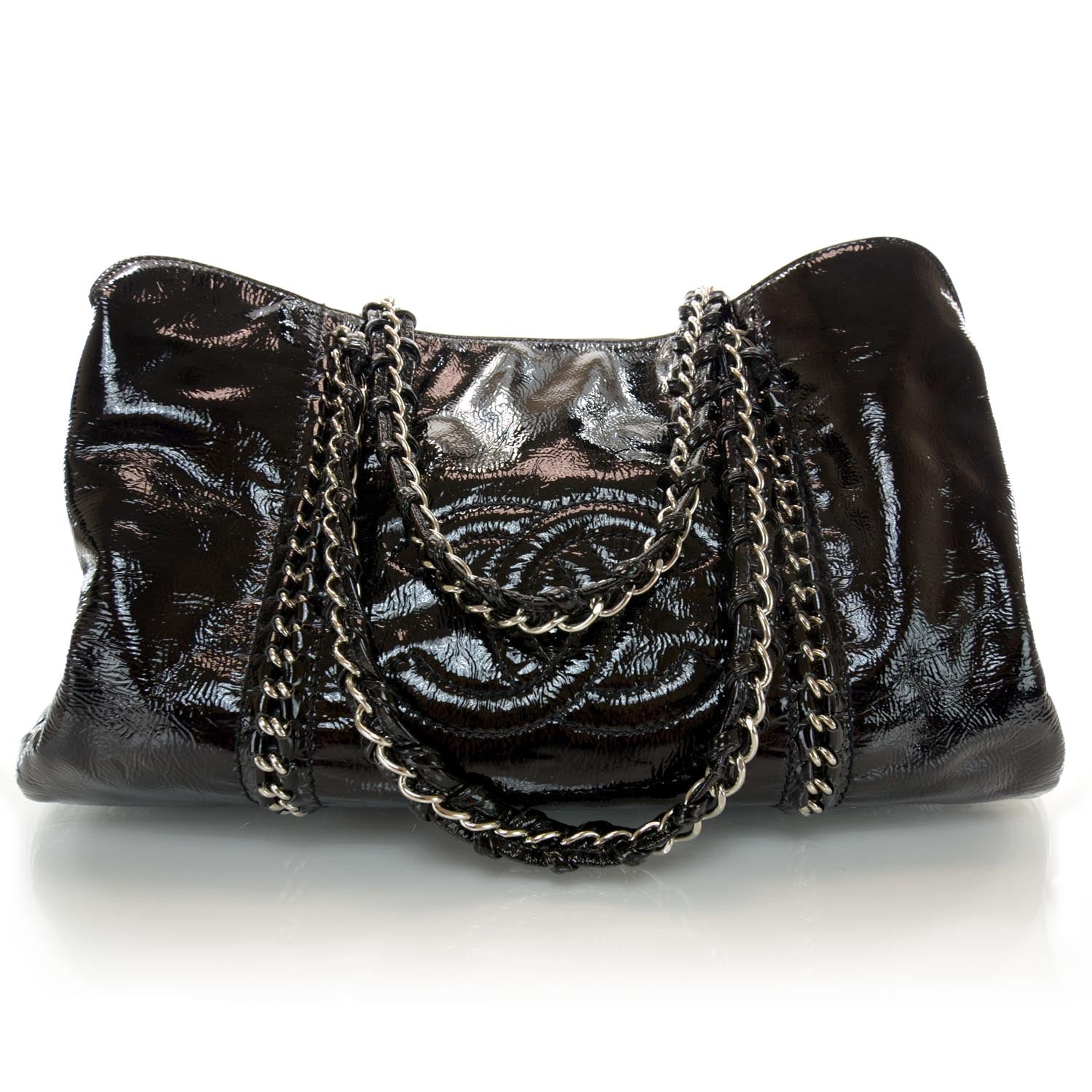 Chanel Patent Calfskin Large Luxe Ligne Tote Black 1 of 10