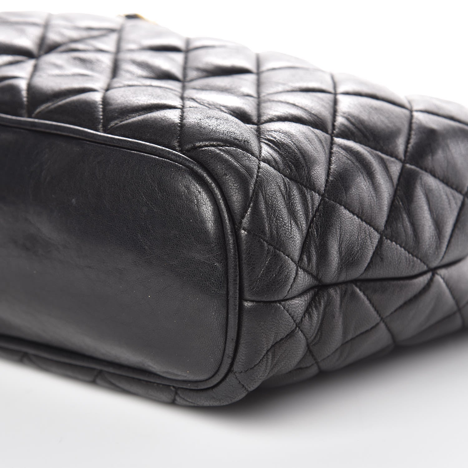 Chanel Lambskin Quilted Shoulder Bag Black 9 of 13