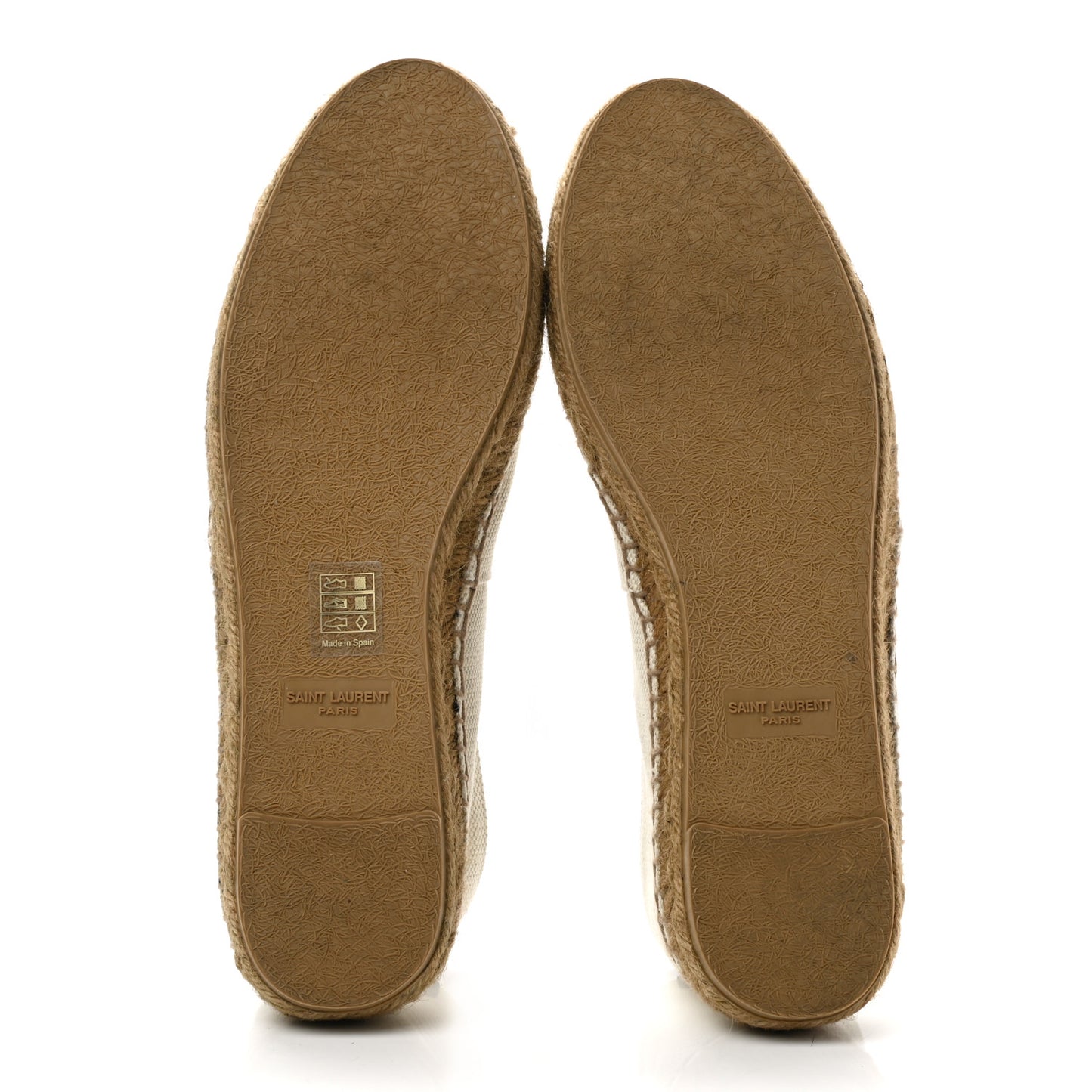 Canvas Nappa Elba Light Logo Embroidered Espadrilles 39.5 Panna