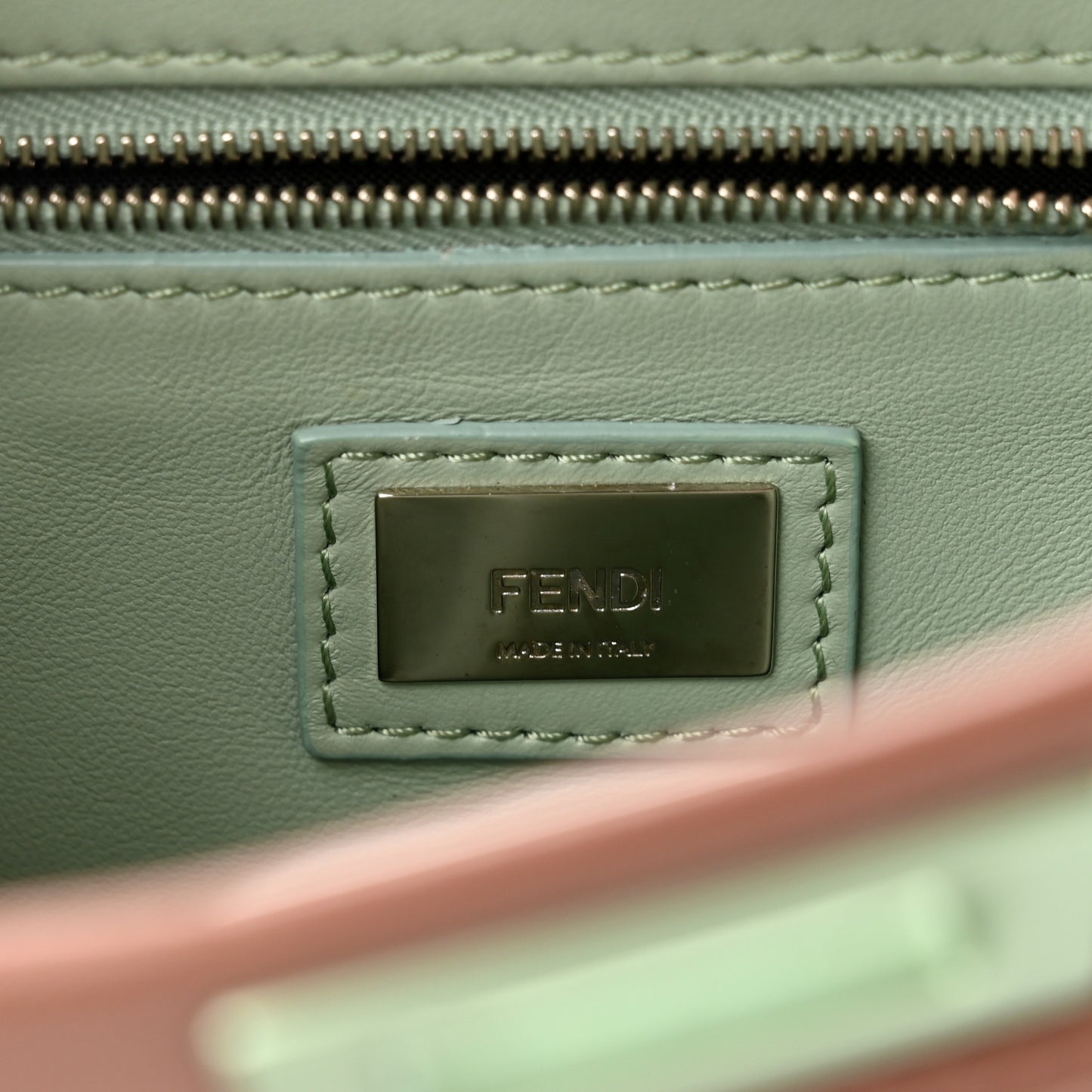 Nappa Colorblock Mini Peekaboo Iconic Satchel English Rose Plaster Oxigen