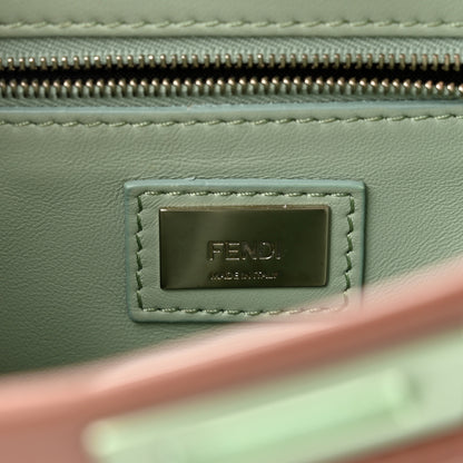 Fendi Nappa Colorblock Mini Peekaboo Iconic Satchel English Rose Plaster Oxigen 6 of 11