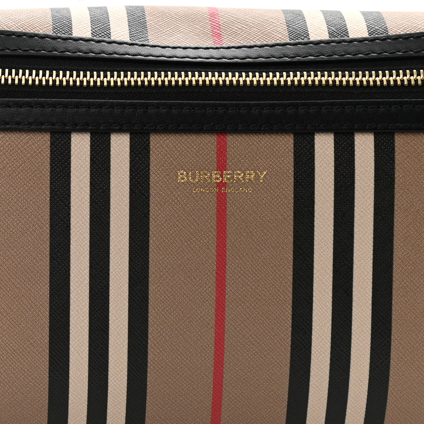 E-Canvas Icon Stripe Sonny Bum Bag Archive Beige