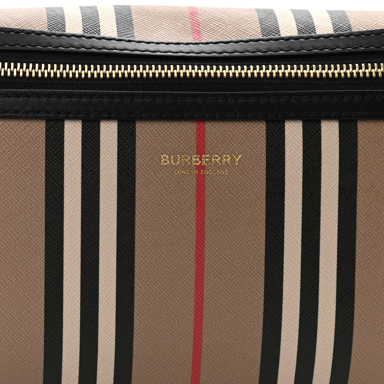 Burberry E-Canvas Icon Stripe Sonny Bum Bag Archive Beige 8 of 10