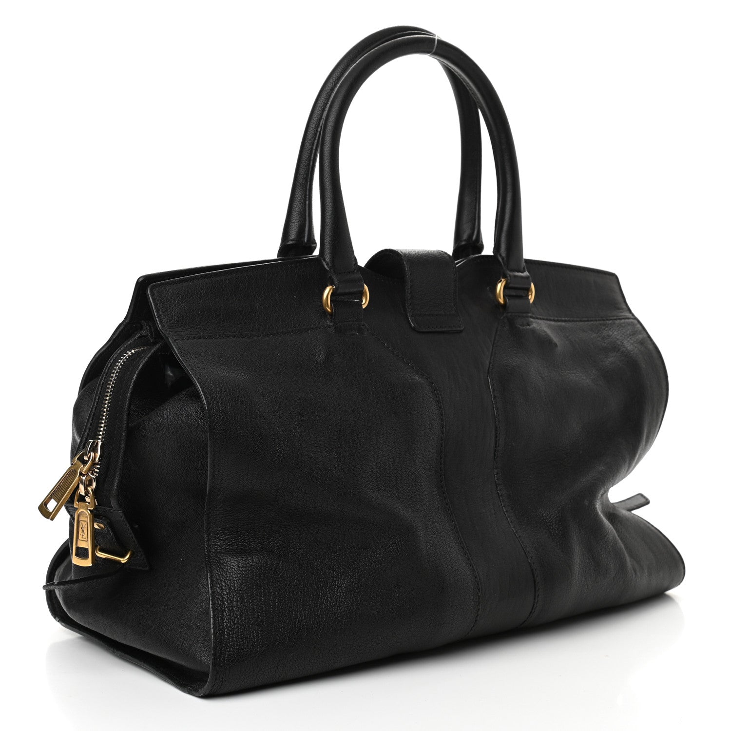 Saint Laurent Sheepskin Medium Cabas ChYc Black 3 of 11