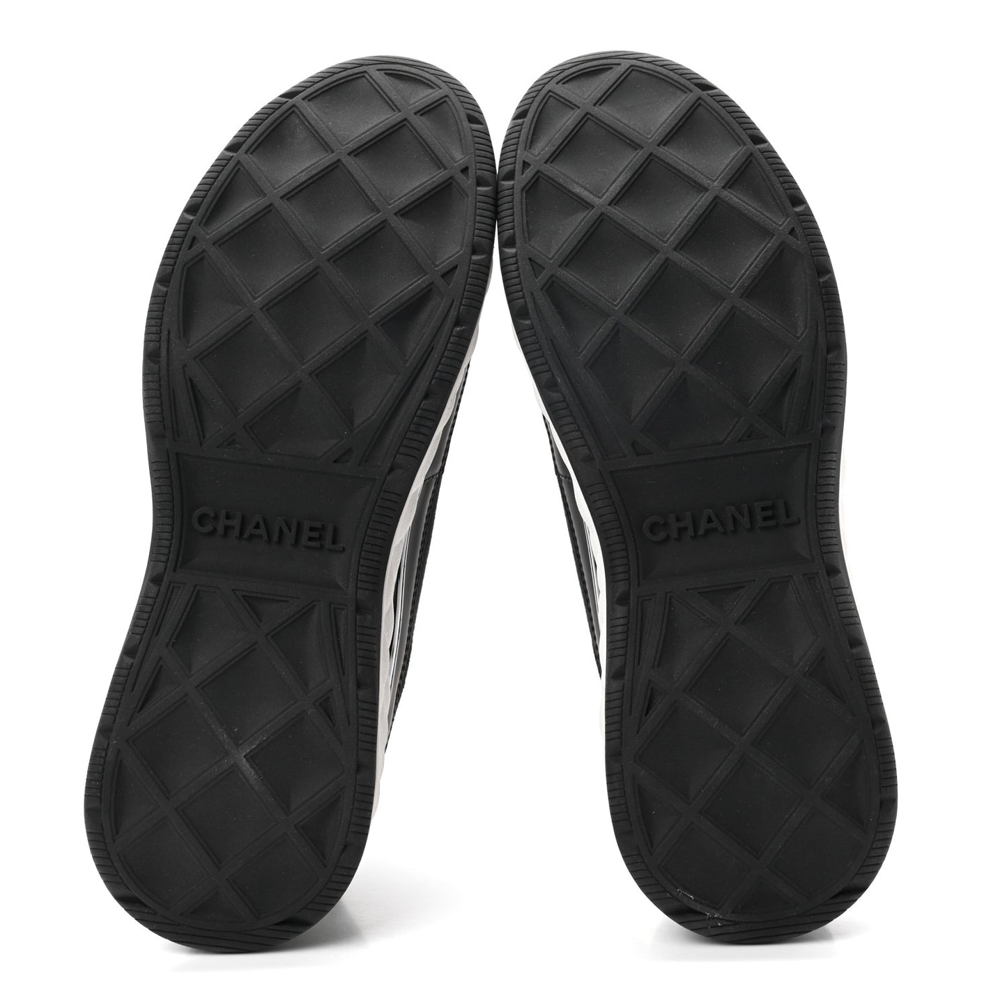 Velvet Calfskin Mixed Fibers CC Sneakers 40 Black