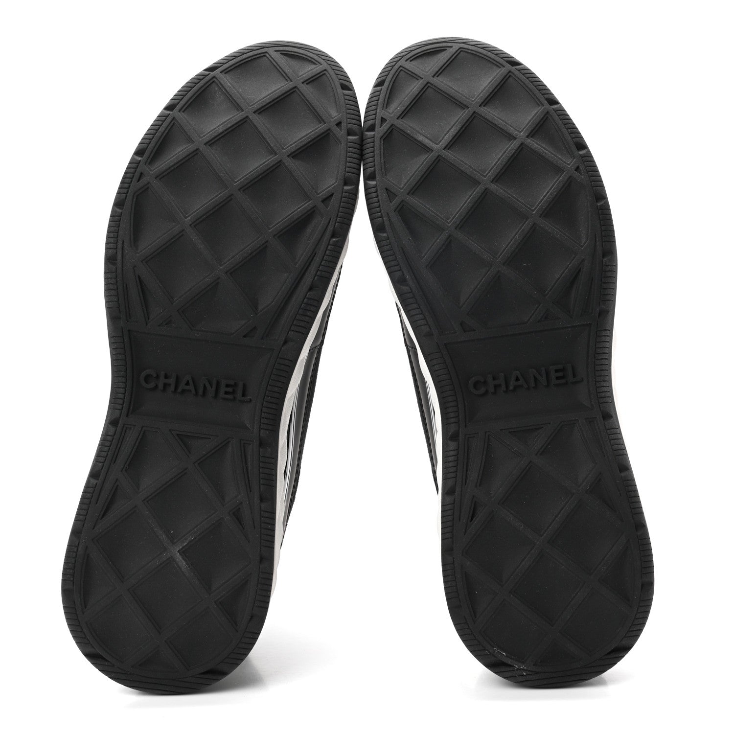 Chanel Velvet Calfskin Mixed Fibers CC Sneakers 40 Black 5 of 8