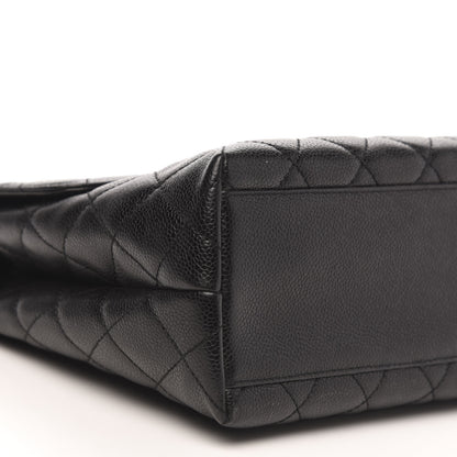 Chanel Caviar Quilted Jumbo Kelly Flap Black 7 of 9
