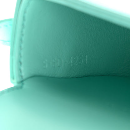 Celine Calfskin Triomphe Airpods Case With Strap Turquoise 8 of 12
