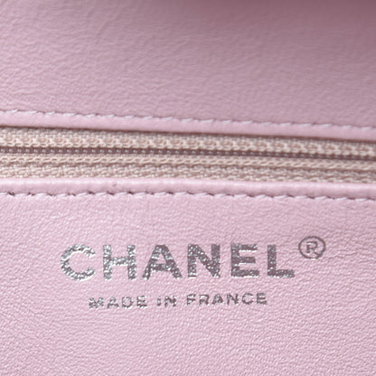 Chanel Tweed Zip Tote Pink White 7 of 12