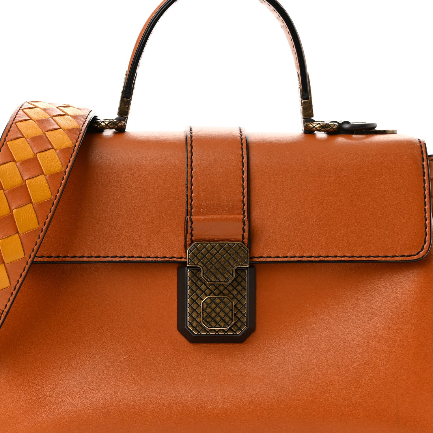 Bottega Veneta Nappa Small Piazza Bag Terracota 7 of 9