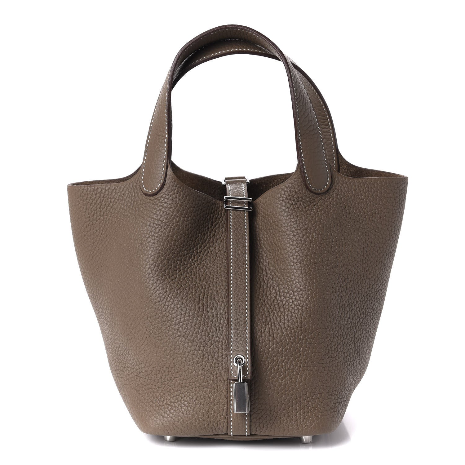 Hermes Taurillon Clemence Picotin Lock 18 PM Etoupe 1 of 11