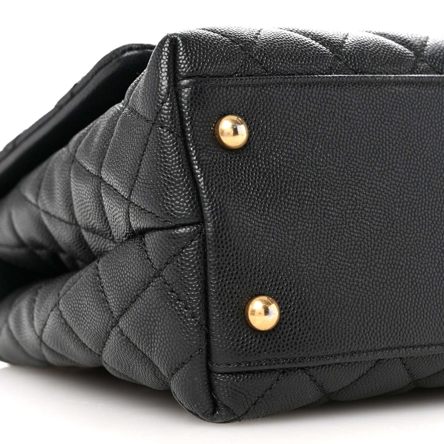 Chanel Caviar Quilted Small Coco Handle Flap Black 9 of 12