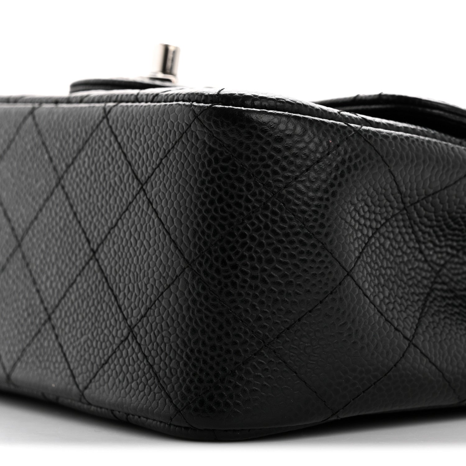Chanel Caviar Quilted Mini Square Flap Black 9 of 10