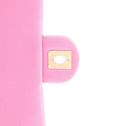 Chanel Shiny Caviar Quilted Chain Sunset Mini Flap Pink 8 of 11