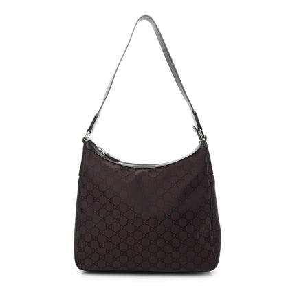 Gucci Canvas Shoulder Bag Brown 1 of 9