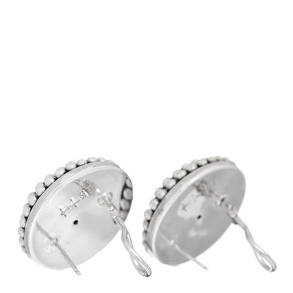 John Hardy Sterling Silver 18K Yellow Gold Hammered Disc Earrings 3 of 4