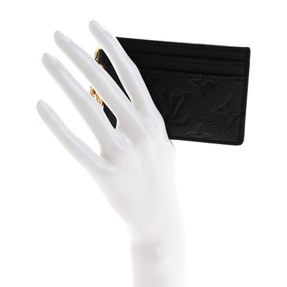 Louis Vuitton Empreinte Monogram LV Charms Card Holder Black 2 of 7
