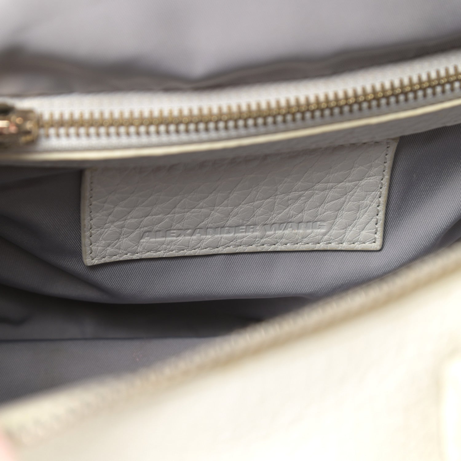 Alexander Wang Pebbled Lambskin Rockie White Gold Hardware 6 of 9