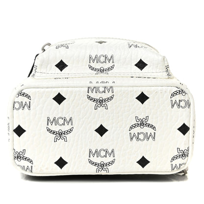MCM Visetos Side Stud X-Mini Stark Bebe Boo Backpack White 7 of 13