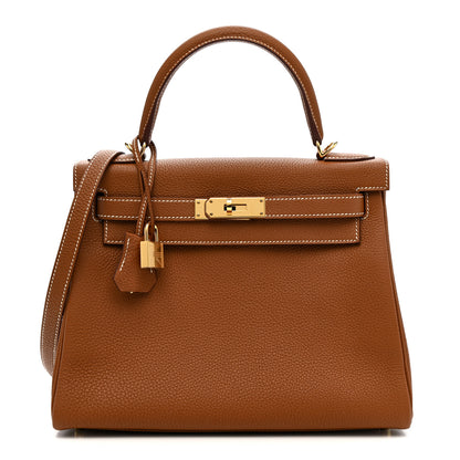 Hermes Togo Kelly Retourne 28 Gold 1 of 11
